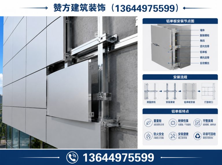 法库县金属幕墙施工展示图